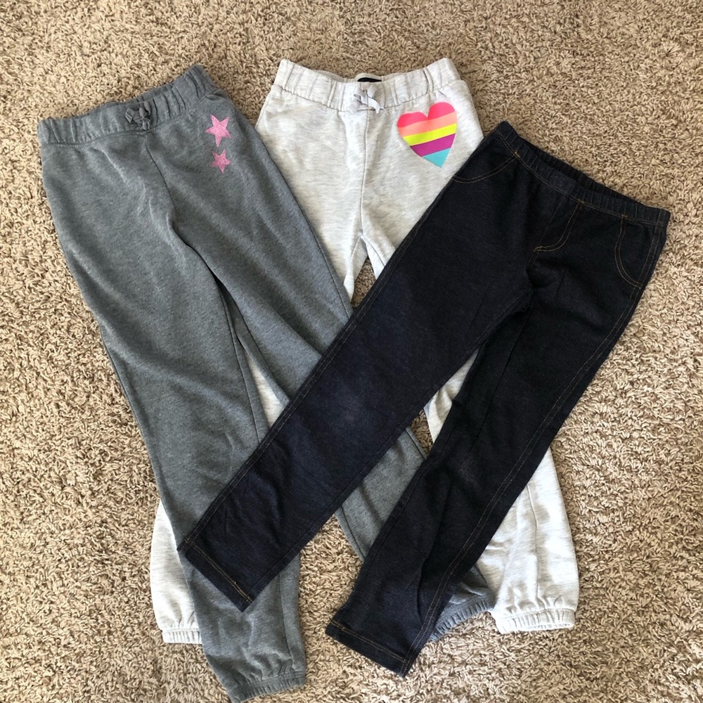 Place Kids' Leggings Set - Gray, Light Gray, and Dark Blue